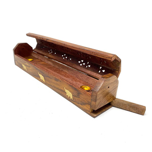 Quemador de Bakhoor de Madera Exclusivo |   Porta Incienso Árabe Hecho a Mano con Cajón Deslizante para Recoger Cenizas, Decoración para el Hogar, Regalo, Adorno - Product Image 3
