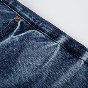 Pantalones vaqueros de pierna recta para hombre de primera calidad, diseño clásico, mezclilla de alta calidad, sensación suave al tacto, estilo versátil, ideal para uso diario y - Product Image 3