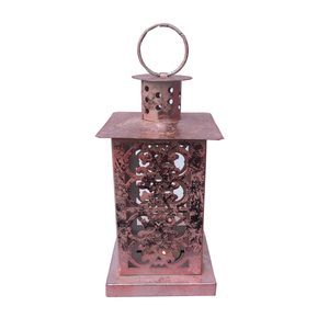 Atiqco Luckywind Porte-bougie Votive Shabby Chic en Fer Vieilli Fait Main, Lanterne à Bougie Portable et Durable de Haute Qualité pour Jardin - Product Image 1