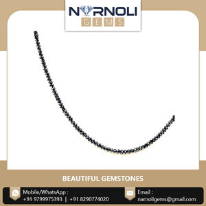 Chaîne de perles en diamant noir pour femme, disponible en tailles personnalisées, nouvelle collection, pendentif - Product Image 5