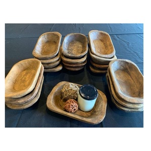 ชามแป้งไม้ธรรมชาติ100% ห้องครัวรอบชามสลัดสไตล์ Acacia และขนาดที่กำหนดเองขาย - Product Image 2