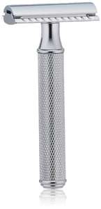 Maquinilla de afeitar de doble cara para Barbero, maquinilla de afeitar de seguridad cromada de alta calidad con doble filo - Product Image 2