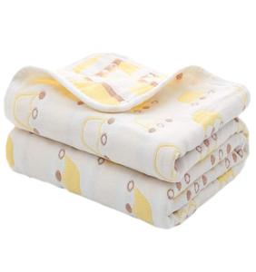 floral design muslin swaddle blanket with customized <b>pattern</b> organic double gauze printed swaddle with customized packaging - Product Image 2