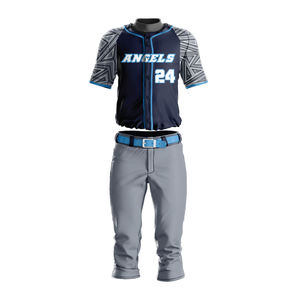 Ventes chaudes - Ensembles d'uniformes de baseball et de softball personnalisés sublimés |   Vêtements de sport respirants de haute qualité, grande taille, séchage rapide, vente en gros - Product Image 4