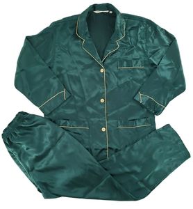 Conjunto de pijama de satén para mujer, ropa de dormir de lujo, novedad, Otoño, 2021 - Product Image 1