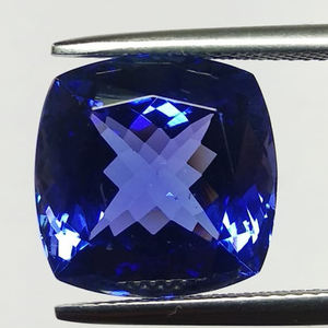 Tanzanite หิน10X10mm แฟเซ็ทสีฟ้าหินแทนซาไนต์ทรงหลวมปรับเทียบขนาดได้ตามต้องการ - Product Image 6