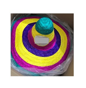 Mũ Rơm Sombrero Màu Đỏ Mexico Rẻ Nhất Cho Nữ Mũ Rộng Vành - Product Image 2