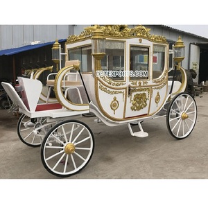 Carruaje de Caballos de Lujo Estilo Inglés, Decoraciones Portátiles para Bodas en Venta - Product Image 1