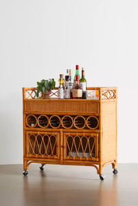 Étagère en rotin écologique / Chariot de bar en rotin côtier / Produits de meubles en rotin fabriqués au Vietnam - Product Image 5