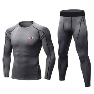 GAF Oem Sportswear Factory Sale Precio al por mayor Custom Made Gym Sports Fitness Clothes Conjuntos de compresión de 2 piezas - Product Image 1
