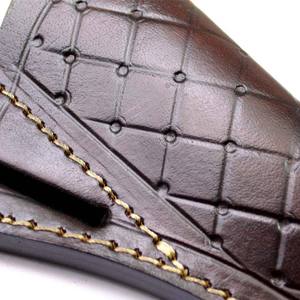 Factory Direct 2021 Hot Product Rich Grain <b>Leather</b> Handmade <b>Stamped</b> <b>Leather</b> Sheath for Fixed Blade Knives - Product Image 2