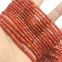 Perles CZ arc-en-ciel à facettes de petite rondelle naturelle, perles de zircone cubique à facettes pour la fabrication de bijoux 2x3mm, 38CM