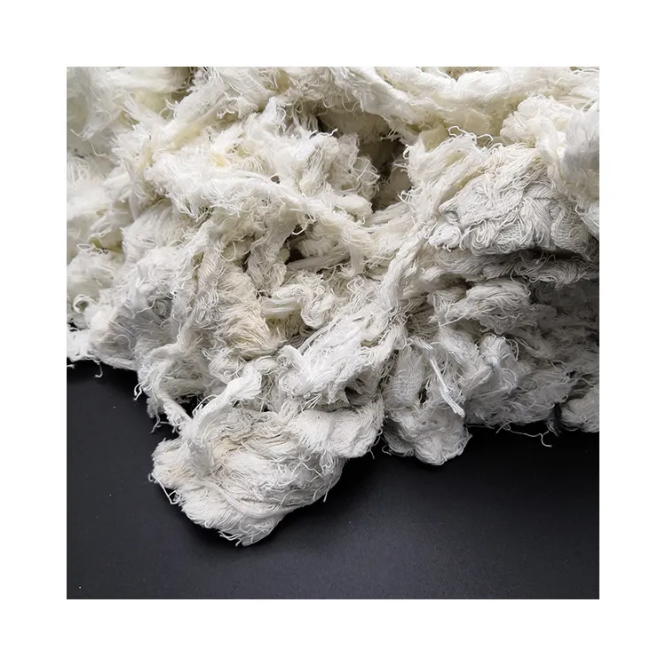 2022 Huge Demand Multiple Usage Recycle White 10S 100% Cotton Yarn Waste