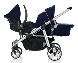 Hội nghị thượng đỉnh mới bán buôn chăm sóc trẻ sơ sinh hai chỗ ngồi phía trước và trở lại mạnh mẽ nhôm một bước phanh sang trọng 3 trong 1 Twin TANDEM xe đẩy em bé - Product Image 5