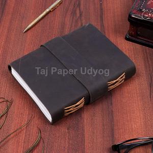 Tuyệt vời A5 kế hoạch máy tính xách tay 100% tái chế bông giấy da đen Tạp Chí chủ đề mạnh mẽ handmade văn phòng bìa cứng cho các trường học - Product Image 2