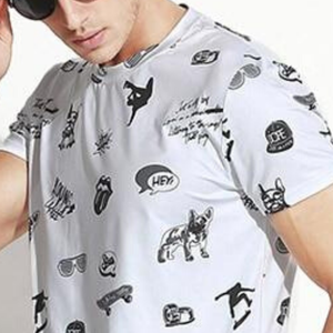 100% coton hommes T-Shirt impression par sublimation personnalisée conception vierge grande taille respirant Jersey tissu manches courtes - Product Image 2