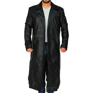 Abrigos Largos de Cuero Genuino Hechos a Medida al por Mayor, Estilo Casual, Impermeables, Resistentes al Viento, Transpirables, a Bajo Precio - Product Image 3