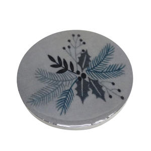 Wholesale Table Top Decoration MDF <b>Board</b> Round Coaster New Style Flower Sticker Enamel <b>Mats</b> and Pads for Kitchen Utensil - Product Image 5