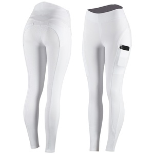 Joxar Women's Silicone FS Riding Tights with Phone Pocket <b>Comfy</b> Breeches and Jodhpurs - Product Image 5