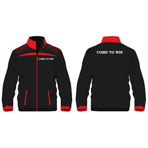 Veste formelle d'université de corps de laine avec le traitement enduit de douille et de col de support en cuir naturel - Product Image 1