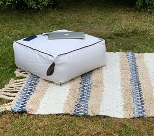 Pochette en cuir de style marocain, pochette otman marocain - Product Image 1