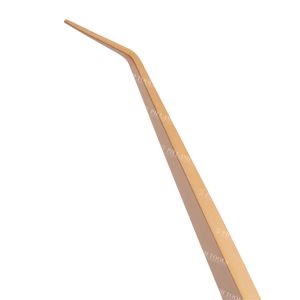 Pince à épiler dorées pour faux cils, 12cm, 1 pièce, crochet de greffage en forme, pincettes, Extension de cils - Product Image 4