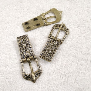 Hebilla de cinturón Vikingo, extremo de correa, estilo Borre, Birka BORRE, Norway, Viking, hebilla de cinturón, Urnes, accesorios de cinturón vikingo - Product Image 4