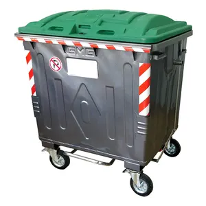 Plastic Reinforced lid for metal waste containers 1100 l EN840/2