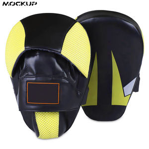 นวมชกมวยหนังคุณภาพสูงและแผ่นโฟกัสสำหรับการฝึกมวยไทย MMA แบบมวยไทยเป้าเป้าเป้าชกมวย - Product Image 6