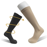 Chaussettes de Compression à mollet larges pour femmes et hommes, chaussettes de sport grande taille, Circulation 20-30mmhg, soutien aux genoux, 4-7XL