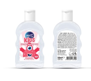 Gel desinfectante de manos para niños con etiqueta privada, 50ML, sabor a chicle, Material plástico para el cuidado de la salud hecho en Turquía, suministro sanitario - Product Image 4