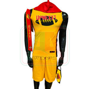 Costumes d'entraînement de football américain en polyester 100% de haute qualité Logo imprimé par sublimation Design respirant Option de taille supérieure - Product Image 3