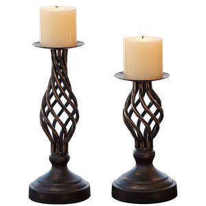 Portavelas de Metal de alta calidad, soporte de hierro moderno para luces de té, decoración para el hogar, uso al aire libre y de puerta - Product Image 3