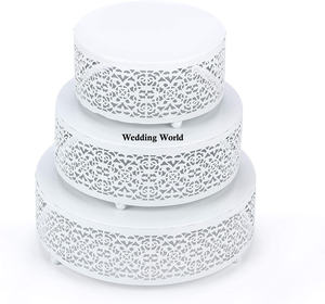 Support à gâteau en métal élégant classique Nouveau design Look classique Qualité supérieure Porte-gâteau de forme ronde le plus vendu à un prix abordable - Product Image 1