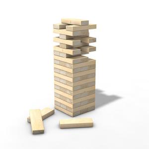 Torre abatible de madera, madera de pino o goma, tamaño personalizado, color de logotipo y madera - Product Image 2