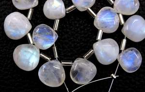 16ชิ้นรุ้งธรรมชาติมูนสโตนเรียบรูปหัวใจลูกปัด2019ขายส่งผู้ผลิตของแท้ที่มีคุณภาพสูง - Product Image 6