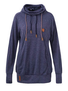 Sweat à capuche femme hiver à manches longues fabriqué en usine Sweat-shirt imperméable polaire grande taille avec pull à poche - Product Image 2