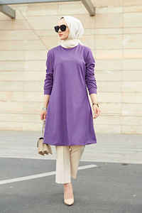 Tunique simple et élégante, vêtements islamiques, robes turques, mode modeste, tunique abaya, hijab, robe modeste - Product Image 6