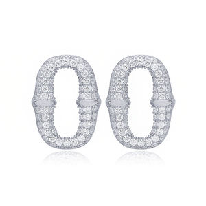 Pendientes de piedra transparente geométrica a la moda, joyería de plata de ley 925 hecha a mano turca - Product Image 3