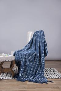 Sofá de algodón color azul índigo - Product Image 2