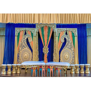 Asian Style Latest Paisley Decor for Sangeet Stage Indian <b>Mehndi</b> Wedding <b>Decorations</b> in USA - Product Image 1