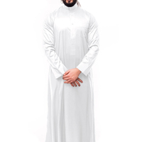 Nouvelle Arrivée 2020 2021 – Qamis Arabe Homme, Thobe Musulman Long, Jubbah Islamique Personnalisée Brodé, Coupe Ample, Couleurs et Motifs Variés, Toutes Saisons