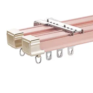 Attrezzatura per binari di colore rosa per Rack per tende decorative per finestre