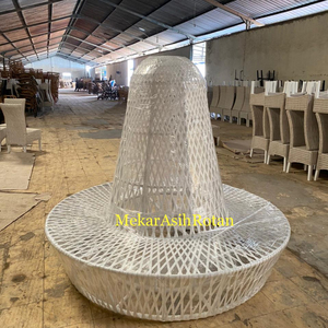 Muebles de jardín al aire libre jardín salón redondo ratán sintético - Product Image 1