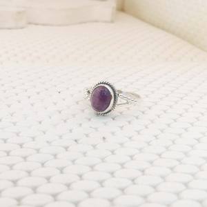 925 bagues de fiançailles en argent Sterling femmes améthyste pierres précieuses lunette réglage luxe haute qualité mariage bijoux fins - Product Image 2