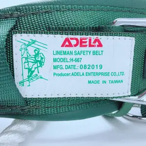 Taiwan Adela Safety Lineman Belt With Fall Protection Lanyard