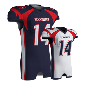 Camiseta de Fútbol Americano Unisex de Manga Corta con Cuello en V, Malla Transpirable, Ajuste Atlético, 14 Estampados Sublimados con Nombre del Equipo, Antibacteriana - Product Image 1