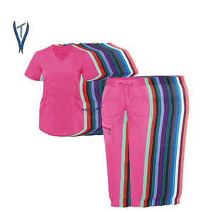 ชุดยูนิฟอร์มสครับปราศจากซิป,ชุดพยาบาลโรงพยาบาลชุดขัดสำหรับผู้จำหน่ายทางการแพทย์ - Product Image 5