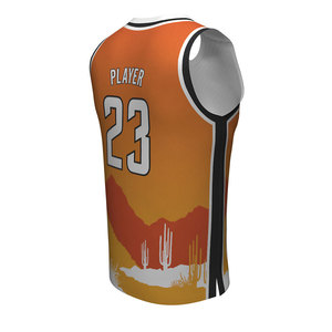 Diseño de uniforme de baloncesto personalizado al por mayor, último diseño único de camiseta de baloncesto estadounidense OEM, rojo. - Product Image 4