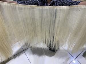 High Quality Cuticle Aligned <b>Seamless</b> Unprocessed Virgin Russian European Blonde Human <b>Hair</b> <b>Extensions</b> Super Double Drawn Weft - Product Image 2